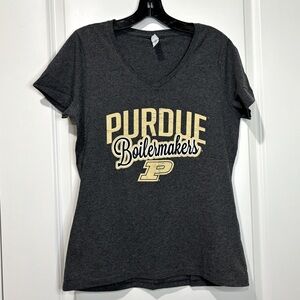 Jerzees Purdue University Boilermakers V-Neck Women’s Fit T-Shirt Size M…
